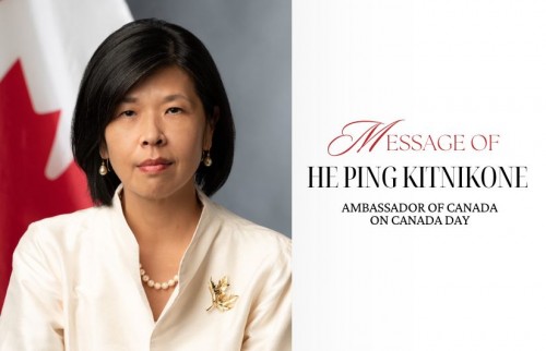 Message From HE Ping Kitnikone, Ambassador Of Canada On Canada Day