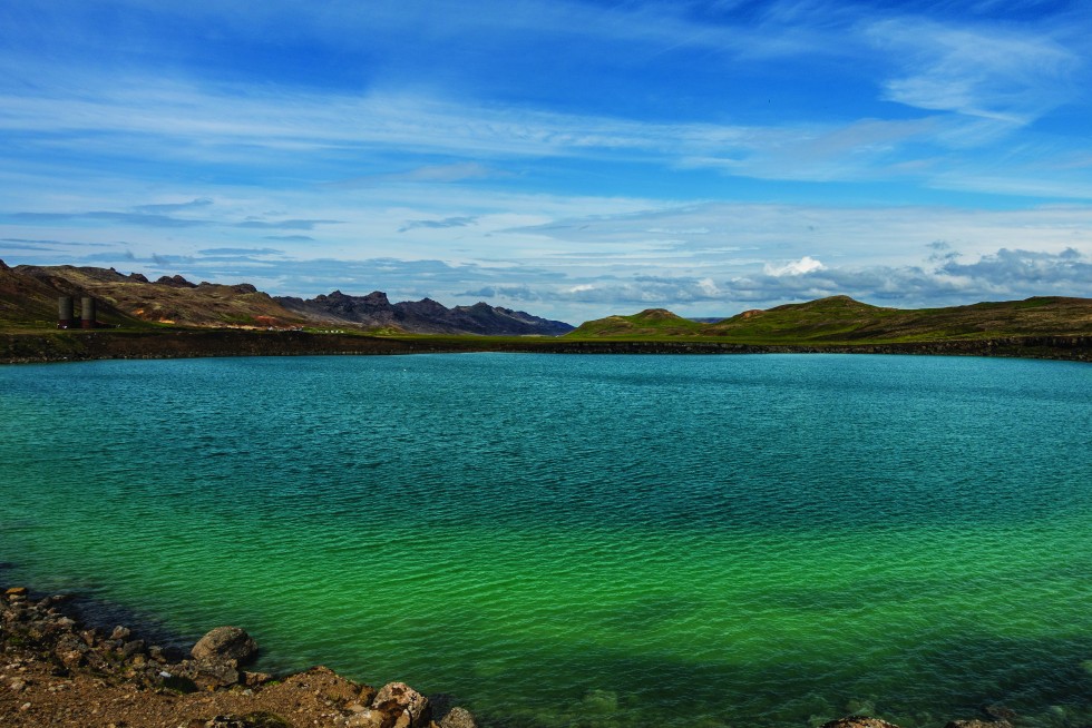A green lake on the southwest of peninsula.