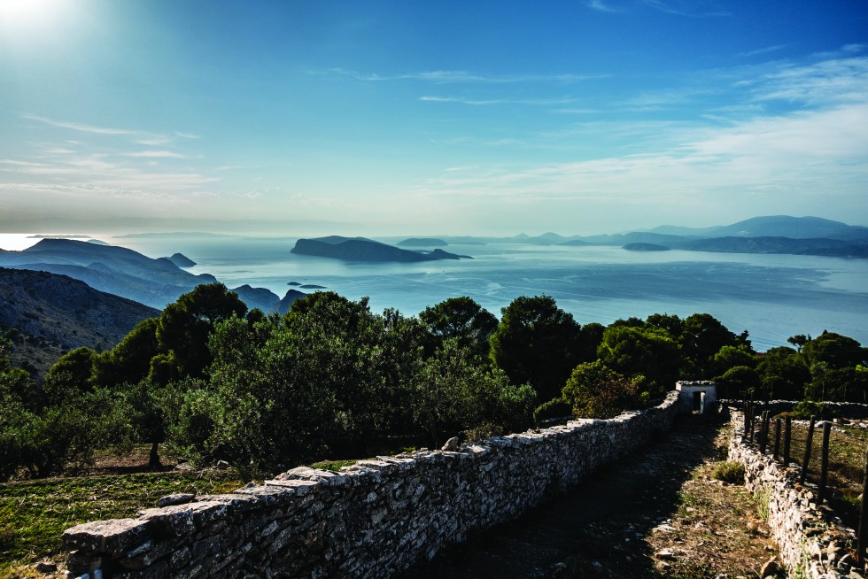 The Saronic Islands as seen from Prophet Elias Monastery.