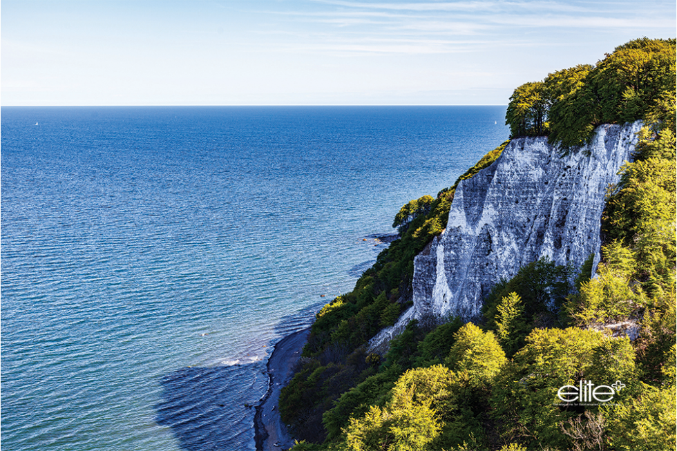 Coastal views in Jasmund National Park, a Unesco world heritage site. These chalk cliffs were formed