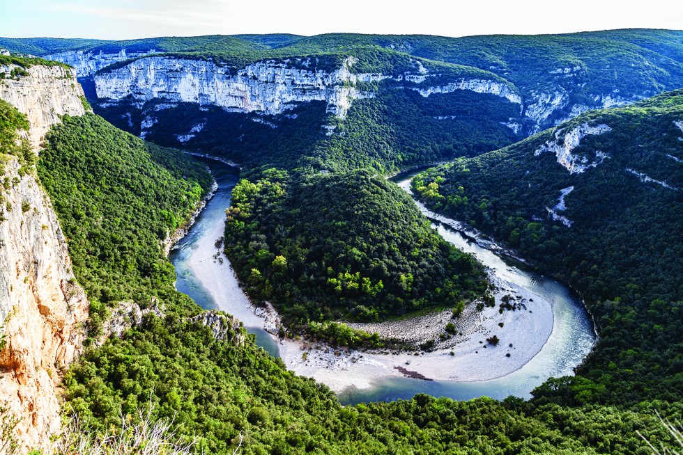 The Gorges de l'Ardèche, a nearby natural preserve, and the town of St-Ambroix, lost in time.