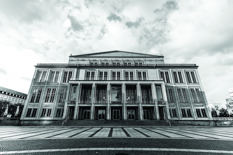 Leipzig Opera House and Market Square.