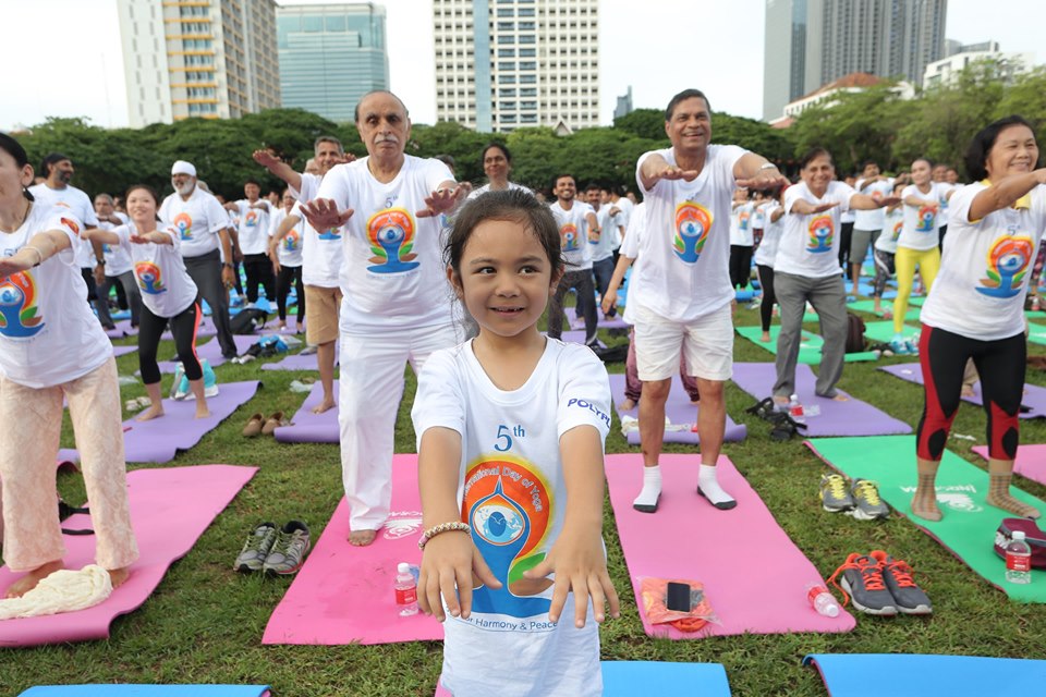 5th International Yoga day by Indian embassy