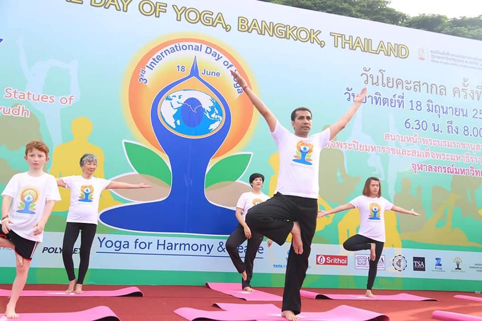 5th International Yoga day by Indian embassy